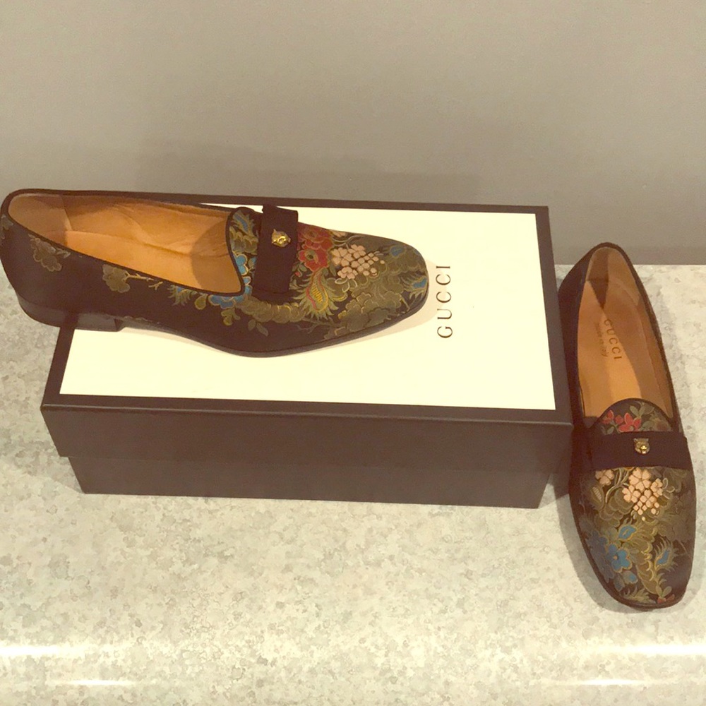 Gucci Floral Jacquard Loafer
